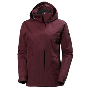 Helly Hansen burgundy hooded waterproof jacket