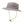 Mission grey bucket hat with perforated crown and yellow chin strap
