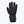 Mobile Warming black heated glove with power button on wrist