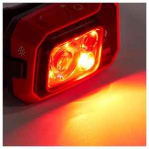 Black Diamond headlamp emitting red light