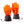Gerbing heated gloves with visible orange heating elements