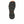 Korkers studded rubber boot outsole with orange heel accent