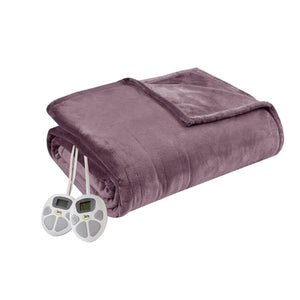 Serta Heated Plush Blanket - Queen
