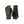 Hestra olive green and black outdoor gloves with velcro wrist straps