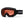 Smith snow goggles with black frame and orange lens