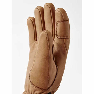 Hestra tan leather glove palm view