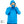 Man wearing a blue Mobile Cooling long sleeve hooded shirt with an integrated face gaiter