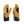 Therm-ic tan leather heated gloves with black cuffs and power button