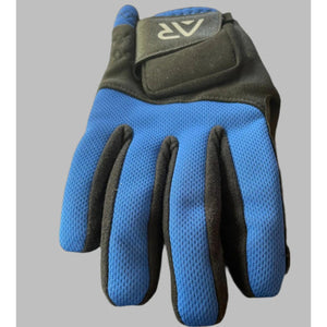 Arctic Reaction blue and black athletic glove with velcro wrist strap