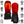 ActionHeat battery powered red and black heated mittens with feature icons