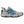 K-Swiss grey and blue athletic sneaker with speckled midsole and black tread
