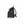 Side view of a charcoal grey roll top backpack with adjustable shoulder straps