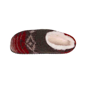 Cloud Nine Sheepskin patterned wool slipper with white fleece lining