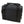 Black rectangular soft cooler bag with top carry handles and detachable shoulder strap