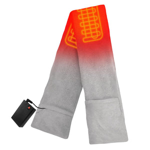 ActionHeat grey scarf with integrated heating elements and battery pack