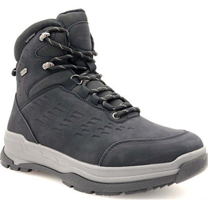 Navatex black lace up waterproof hiking boot with grey midsole