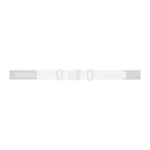 White Smith goggle strap with adjustable buckles