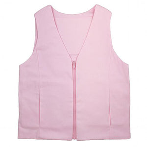 Polar Products pink cooling vest with front zipper closure