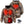 ActionHeat camo heated hoodie showing heating element dimensions and battery pack