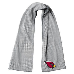 Grey Arizona Cardinals cooling towel with team logo