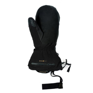Therm-ic black insulated mitten with zippered pocket and adjustable wrist strap