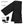 Black fleece heated scarf set with 7 volt rechargeable battery and wall charger