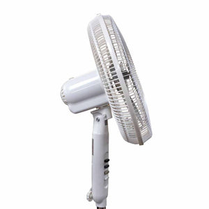 Seasons Comfort 16" Oscillating Fan with Pedestal Base - White
