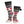 Glovii knit slipper socks with red maple leaf pattern and grey trim