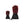 Pair of black heated gloves with red heating elements visible on the fingers and back of hand