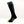Hotronic black knee high heat sock with lime green toe and logo