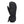 Kombi black winter mitten with adjustable wrist strap