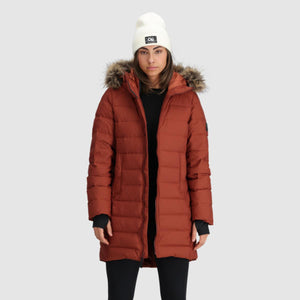 Outdoor Research Women's Coze Lux Down Parka (Bone, XS)