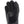 Black leather glove with reinforced thumb and finger panels