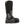 Korkers black waterproof tall rubber boot with textured toe cap and orange sole accents