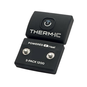 Therm-ic S-Pack 1200 battery pack with power button and two metal snap connectors