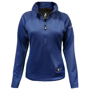 ActionHeat blue long sleeve quarter zip pullover