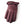 Hestra burgundy leather glove with snap button closure