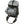 Fjallraven black hiking backpack with open front pocket and grey drawstring top