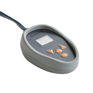 Beautyrest digital controller with display screen and buttons for power preheat and temperature adjustment