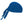 Blue Chill-Its cooling skull cap with tie back