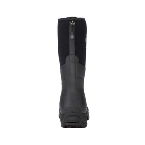 Back view of a black Dryshod waterproof boot