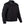 Mobile Warming black canvas jacket with corduroy collar and front zipper closure
