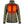 Women's olive green heated fleece jacket with glowing chest heating elements