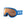 POC blue ski goggles with orange lens