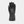 Black athletic glove with geometric palm grip pattern and side zipper closure
