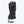 Black insulated winter glove with wrist strap and adjustable cuff
