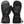 Savior black heated mittens with power button and adjustable wrist strap