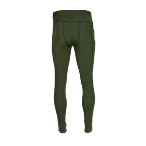 Mobile Warming olive green base layer leggings with black seam detailing