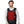 Man wearing a black Venture Heat heated vest with visible red heating elements on the chest
