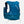 Blue Nathan hydration vest with side water bottle pocket and adjustable drawstrings